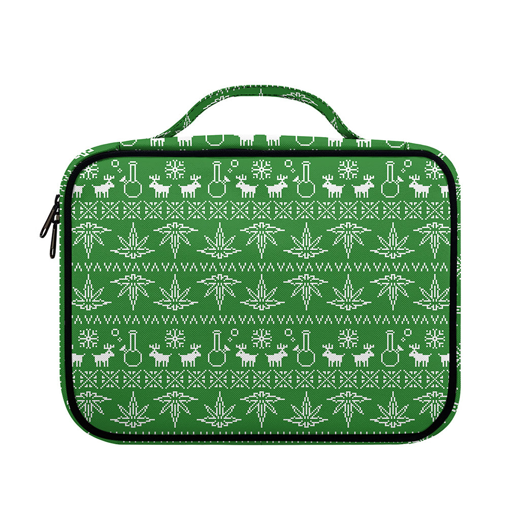 Christmas Pot Leaf Pattern Print Briefcase Bible Bag