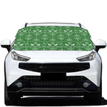 Christmas Pot Leaf Pattern Print Car Windshield Snow Cover