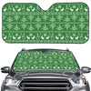 Christmas Pot Leaf Pattern Print Car Windshield Sun Shade