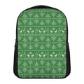 Christmas Pot Leaf Pattern Print Casual Backpack