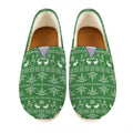 Christmas Pot Leaf Pattern Print Casual Shoes