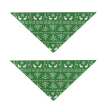 Christmas Pot Leaf Pattern Print Dog Bandana