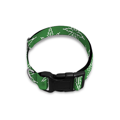 Christmas Pot Leaf Pattern Print Dog Collar