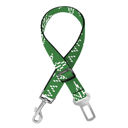 Christmas Pot Leaf Pattern Print Dog Seat Belt