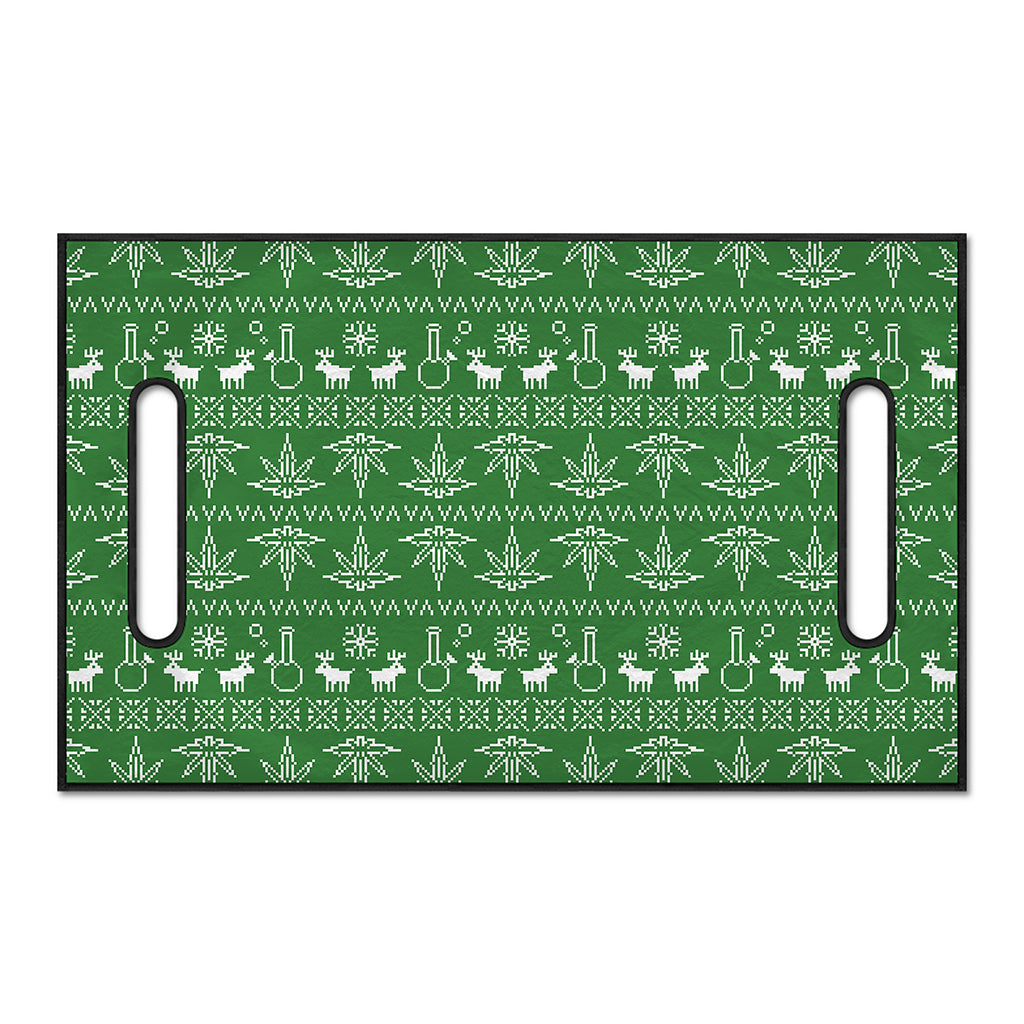 Christmas Pot Leaf Pattern Print Golf Cart Seat Cover