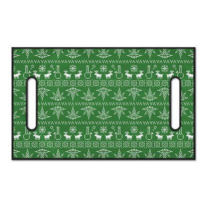 Christmas Pot Leaf Pattern Print Golf Cart Seat Cover