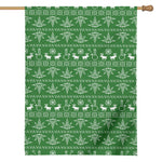 Christmas Pot Leaf Pattern Print House Flag