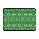 Christmas Pot Leaf Pattern Print Kitchen Mat