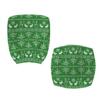 Christmas Pot Leaf Pattern Print Office Chair Cover