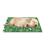 Christmas Pot Leaf Pattern Print Pet Cooling Mat Cover
