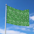 Christmas Pot Leaf Pattern Print Polyester Flag