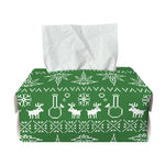 Christmas Pot Leaf Pattern Print Rectangle Tissue Box Cover