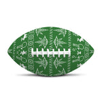 Christmas Pot Leaf Pattern Print Rugby Ball