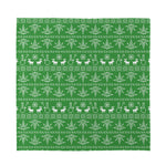 Christmas Pot Leaf Pattern Print Silk Bandana