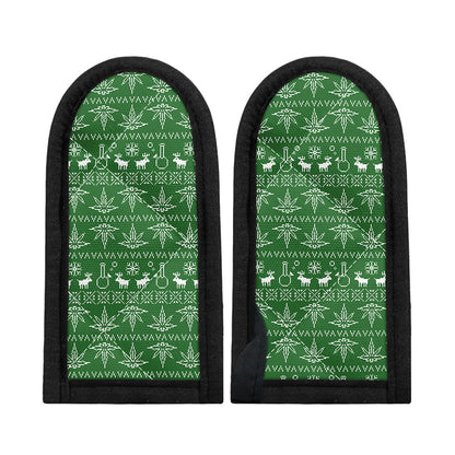 Christmas Pot Leaf Pattern Print Skillet Handle Cover