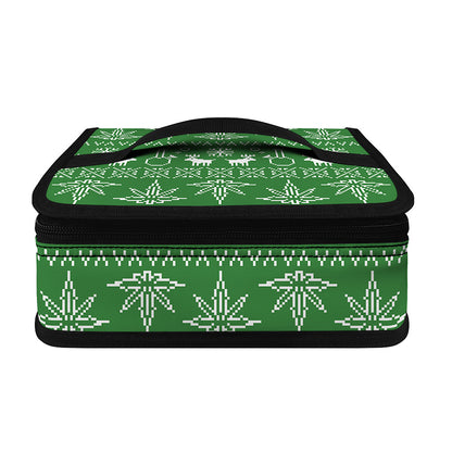 Christmas Pot Leaf Pattern Print Small Lunch Bag
