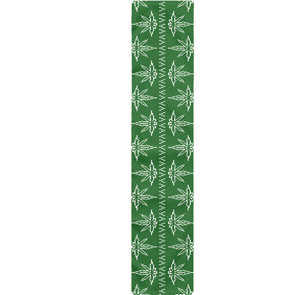 Christmas Pot Leaf Pattern Print Table Runner