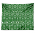 Christmas Pot Leaf Pattern Print Tapestry
