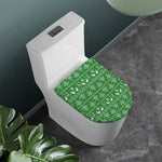 Christmas Pot Leaf Pattern Print Toilet Lid Cover