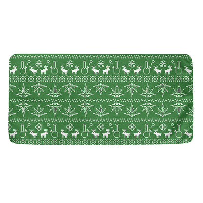 Christmas Pot Leaf Pattern Print Towel
