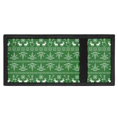 Christmas Pot Leaf Pattern Print Trifold Wallet