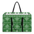 Christmas Pot Leaf Pattern Print Utility Tote Bag