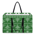 Christmas Pot Leaf Pattern Print Utility Tote Bag