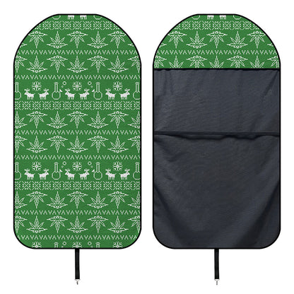 Christmas Pot Leaf Pattern Print Waterproof Car Seat Cover