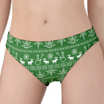 Christmas Pot Leaf Pattern Print Women's Panties