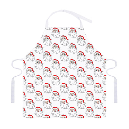 Christmas Santa Claus Pattern Print Adjustable Apron