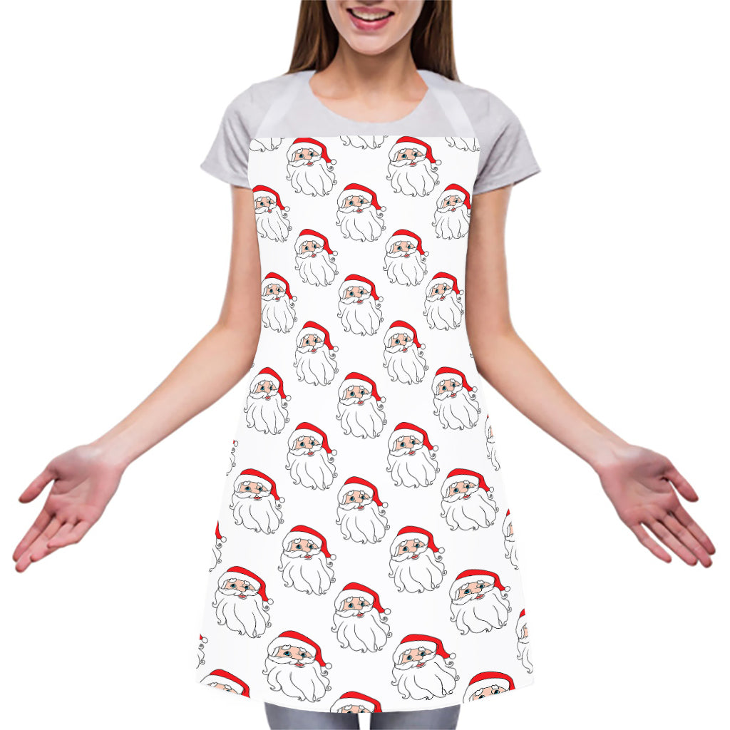 Christmas Santa Claus Pattern Print Adjustable Apron