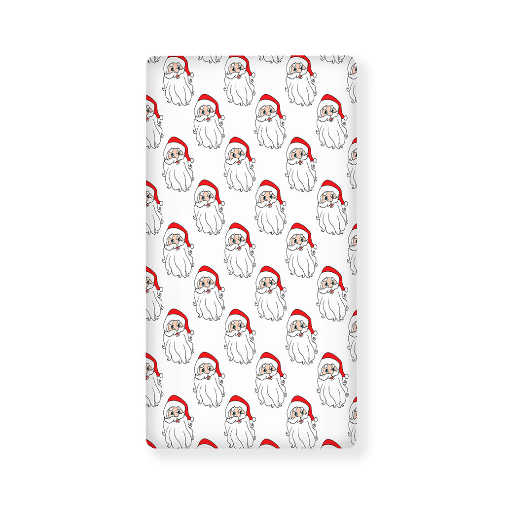 Christmas Santa Claus Pattern Print Baby Crib Sheet