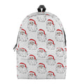 Christmas Santa Claus Pattern Print School Backpack