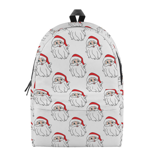 Christmas Santa Claus Pattern Print Backpack