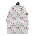 Christmas Santa Claus Pattern Print Backpack