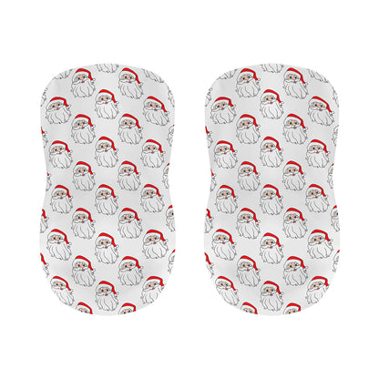 Christmas Santa Claus Pattern Print Bar Stool Covers