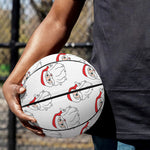 Christmas Santa Claus Pattern Print Basketball