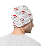 Christmas Santa Claus Pattern Print Beanie