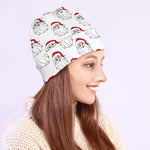 Christmas Santa Claus Pattern Print Beanie