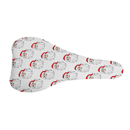 Christmas Santa Claus Pattern Print Bicycle Seat Cover