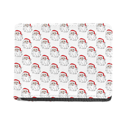 Christmas Santa Claus Pattern Print Bifold Wallet