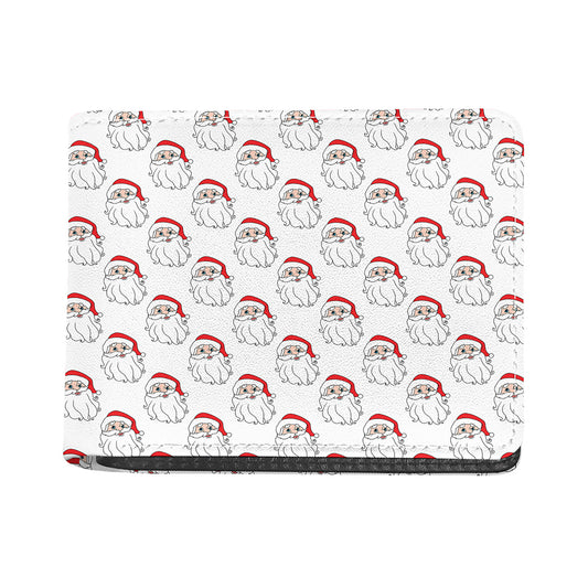 Christmas Santa Claus Pattern Print Bifold Wallet