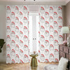 Christmas Santa Claus Pattern Print Blackout Pencil Pleat Curtains