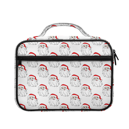 Christmas Santa Claus Pattern Print Briefcase Bible Bag