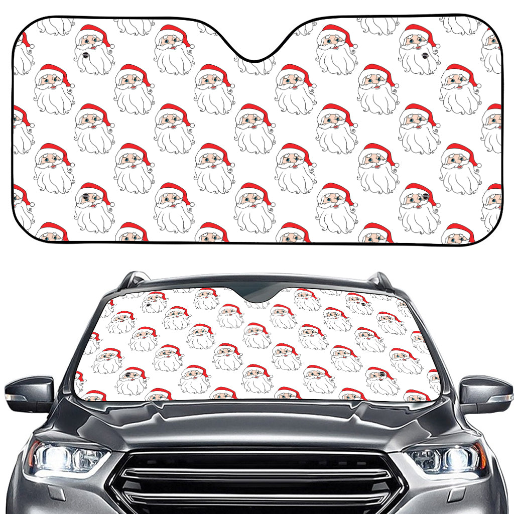 Christmas Santa Claus Pattern Print Car Windshield Sun Shade