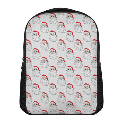 Christmas Santa Claus Pattern Print Casual Backpack