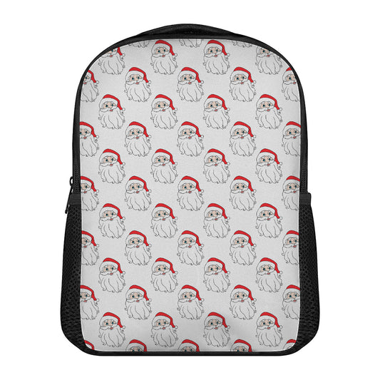 Christmas Santa Claus Pattern Print Casual Backpack