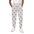 Christmas Santa Claus Pattern Print Cotton Sweatpants