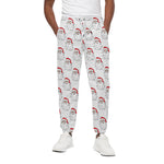 Christmas Santa Claus Pattern Print Cotton Pants
