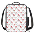 Christmas Santa Claus Pattern Print Crossbody Lunch Bag
